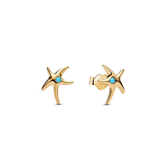 Pendientes De Botón Estrella De Mar