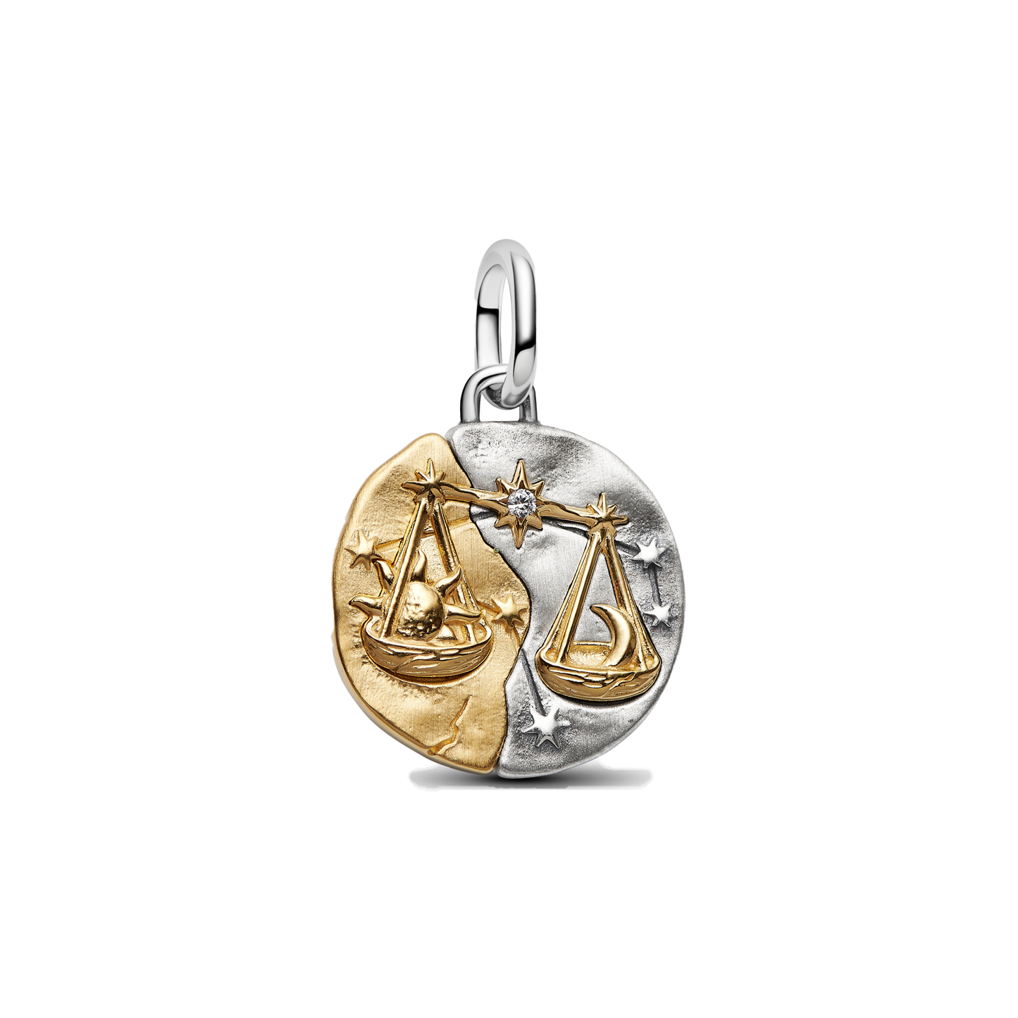 Charm Colgante Medallón Signos Zodiacales Doble Tono