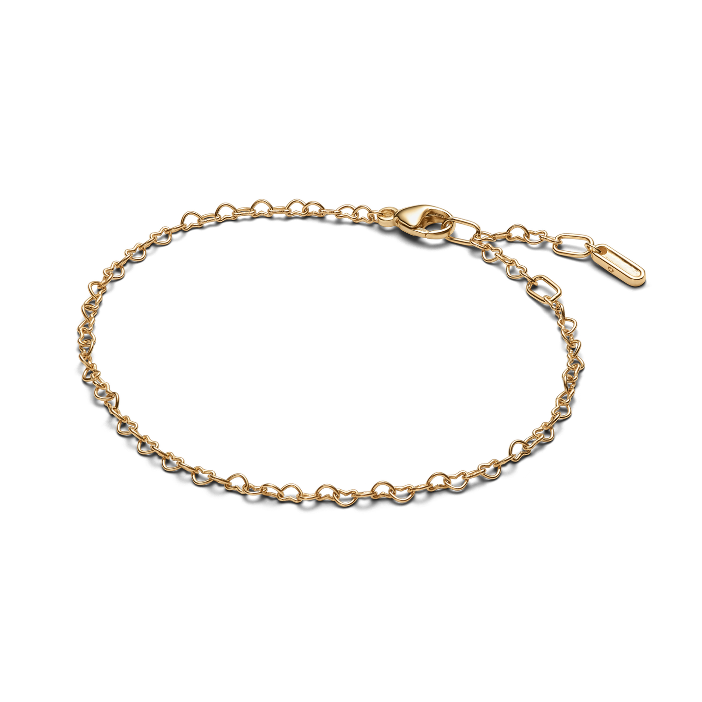 Brazalete Con Broche Cadena De Corazones