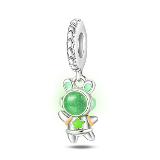 Charm Colgante De Conejo Cósmico / Glow In The Dark