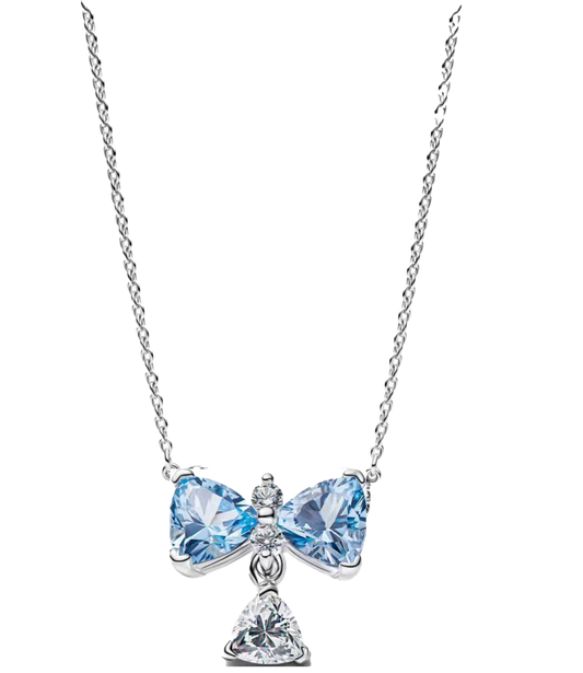 Collar Lazo Azul De Bridgerton