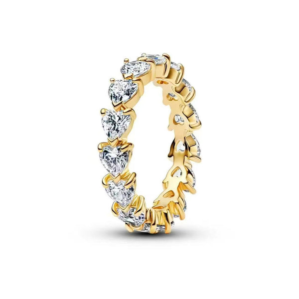 Anillo Corazones Zirconia