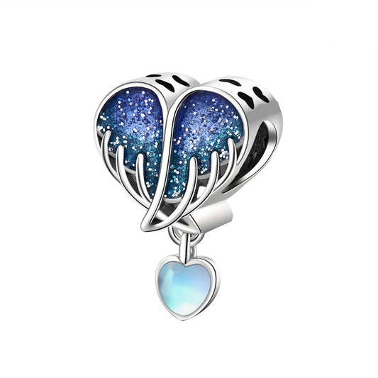 Charm Colgante Alas y Corazón