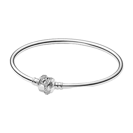 Brazalete Rígido Con Broche De Estrella Fugaz Plata / Oro