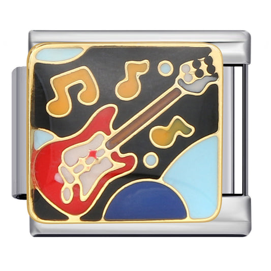 Charm Para Brazalete Italiano Guitarra Eléctrica