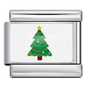 Charm Para Brazalete Italiano Árbol De Navidad