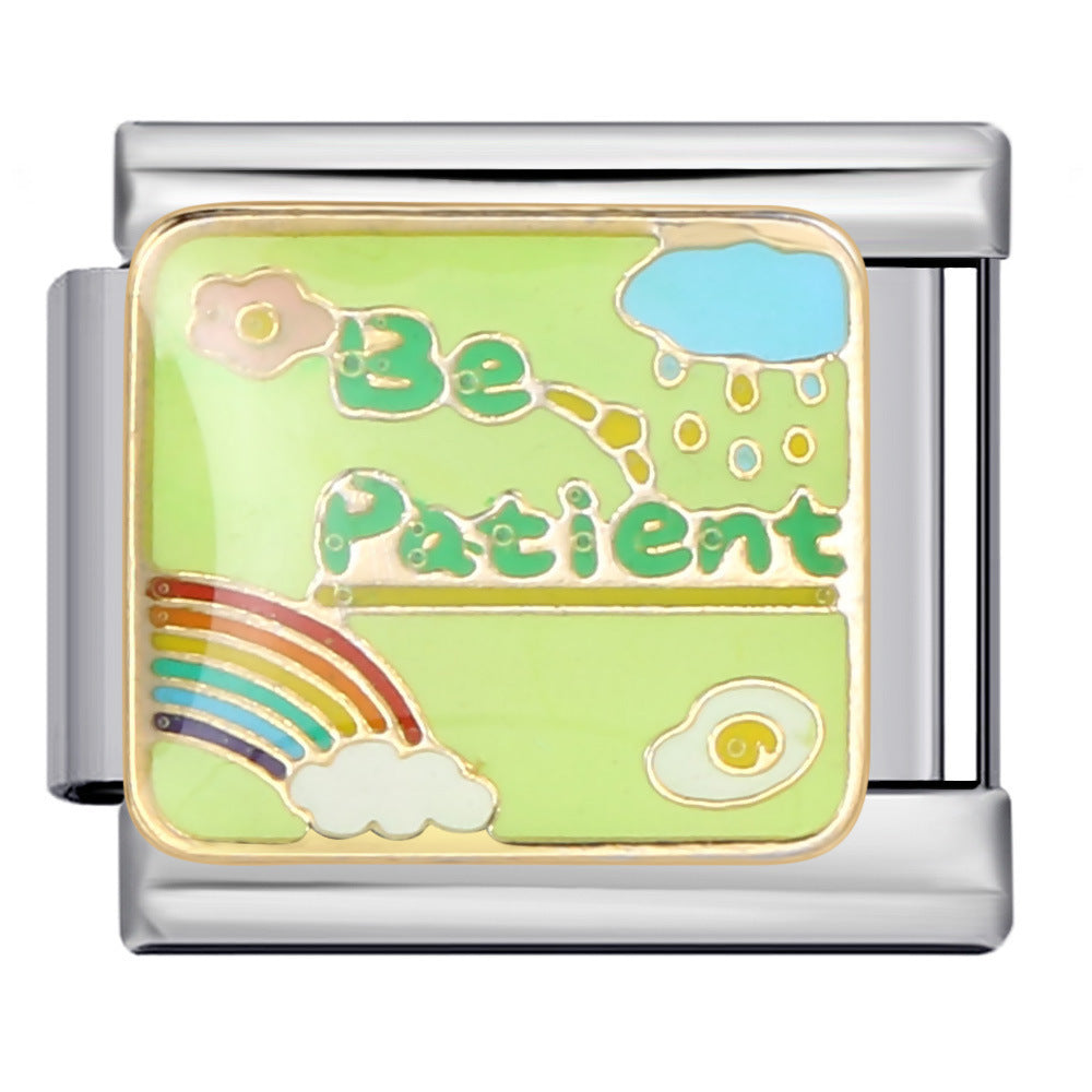 Charm Para Brazalete Italiano Be Patient