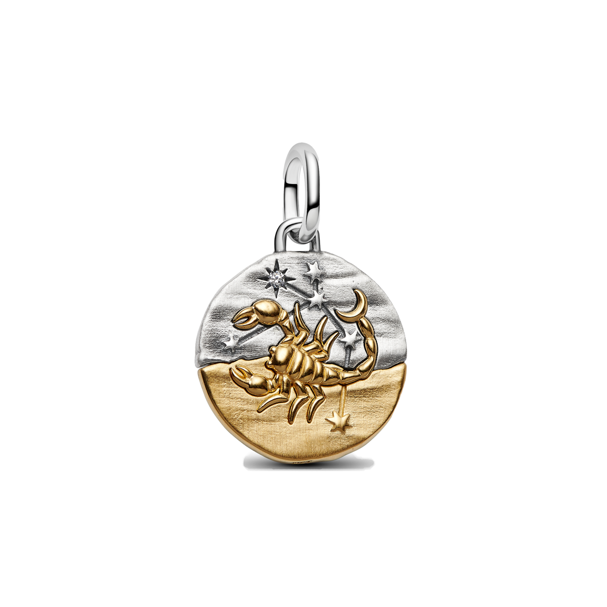 Charm Colgante Medallón Signos Zodiacales Doble Tono