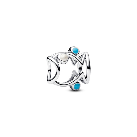 Charm Colgante Olas De Plata