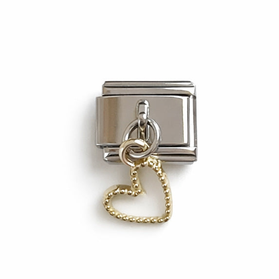 Charm Para Brazalete Italiano Corazón Colgante