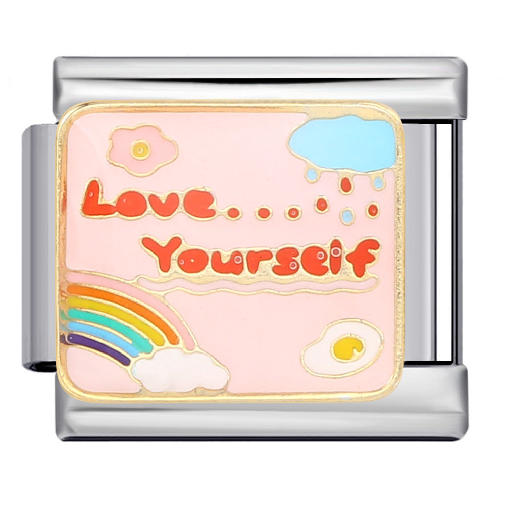 Charm Para Brazalete Italiano Love Yourself