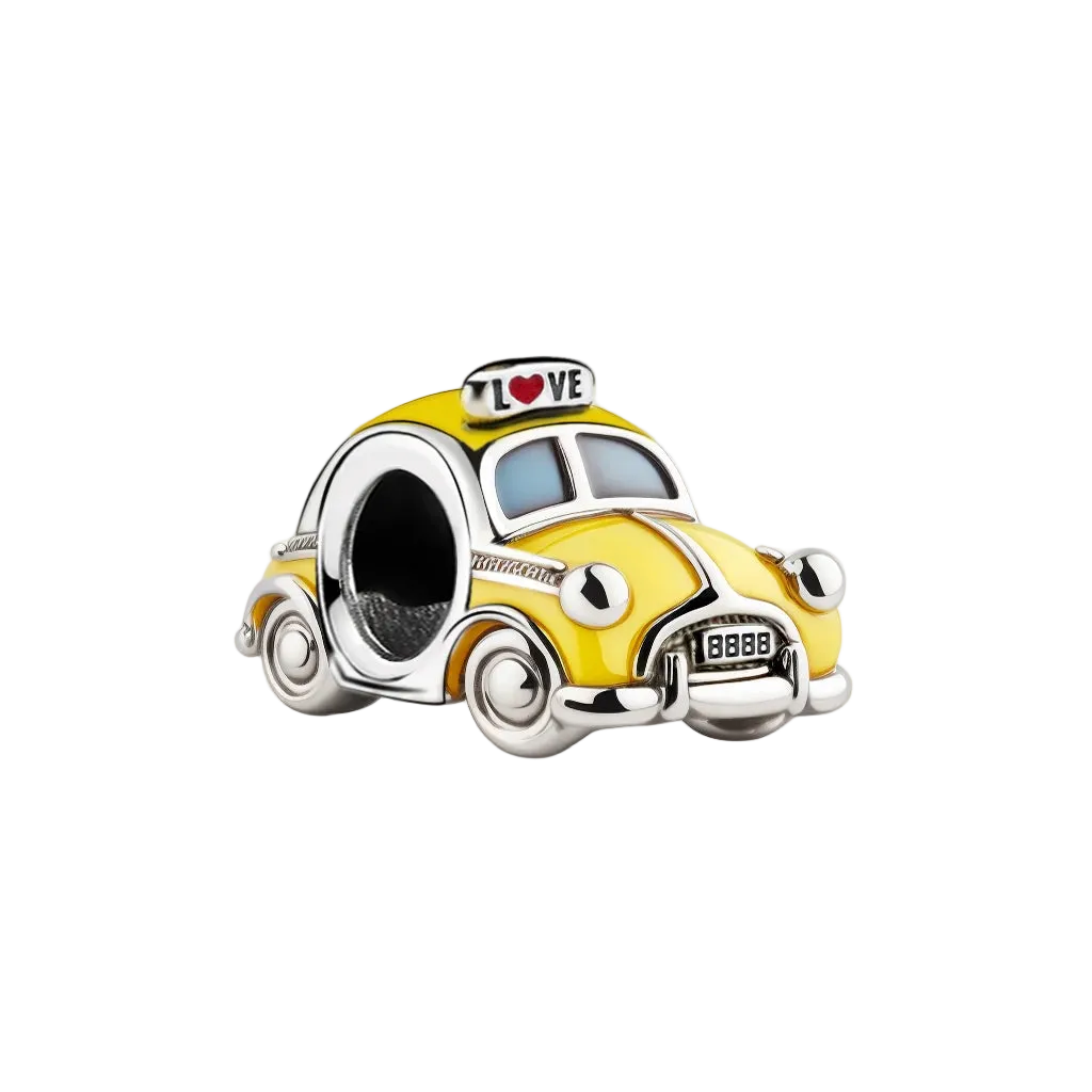 Charm Taxi "Love" Bocho Amarillo
