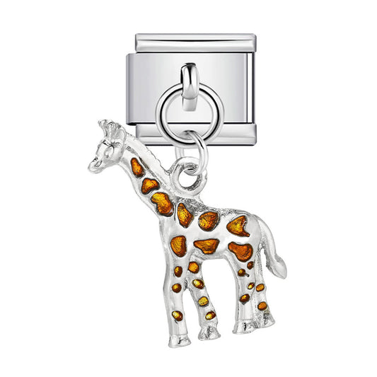 Charm Colgante Para Brazalete Italiano Jirafa