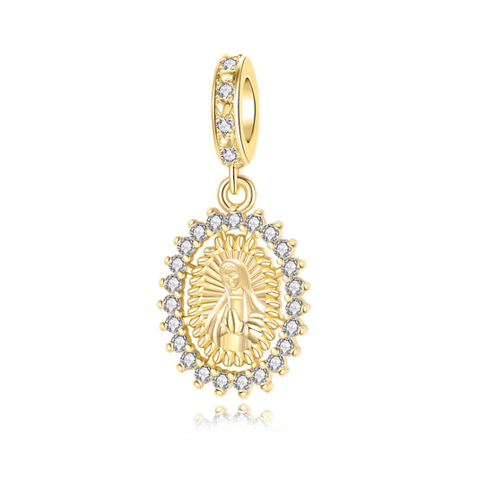 Charm Colgante Nuestra Señora De Guadalupe Dorado