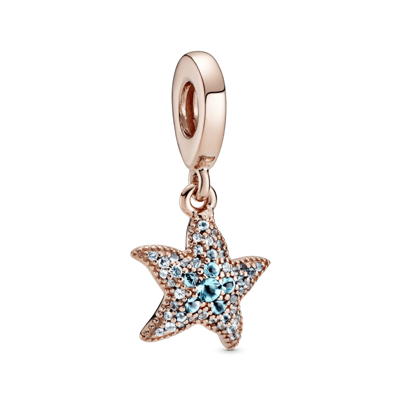 Charm Colgante Estrella De Mar con Zirconias