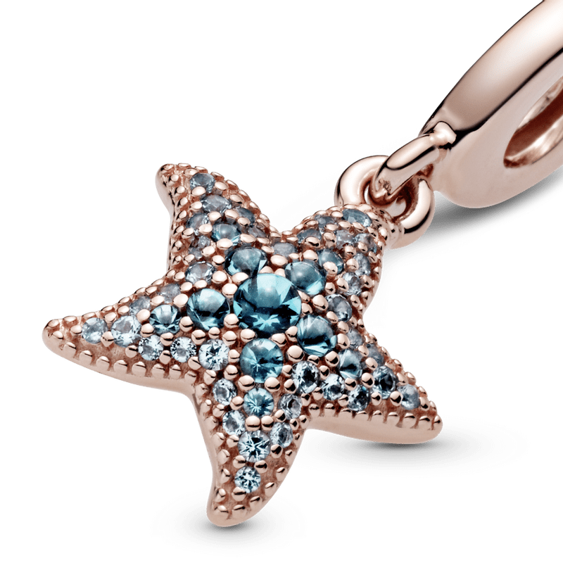 Charm Colgante Estrella De Mar con Zirconias