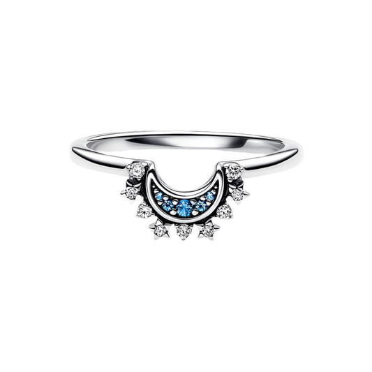 Anillo Luna Azul Celeste 🌙