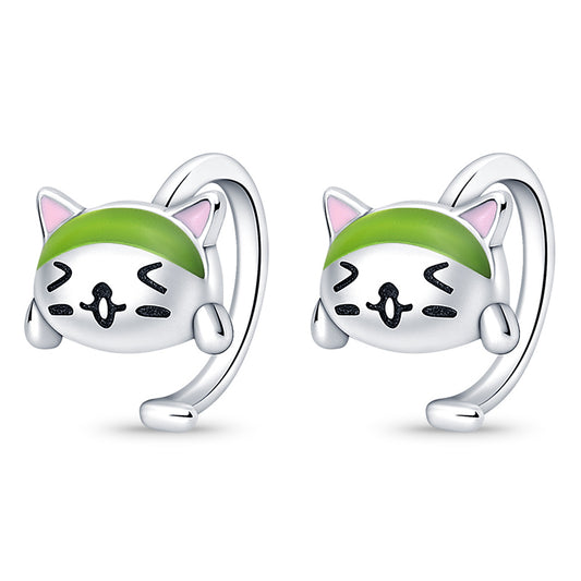 Pendientes Gatito Animado