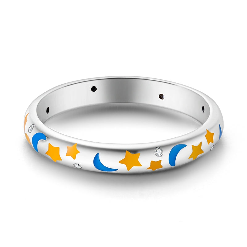 Anillo Luna y Estrellas / Glow In The Dark