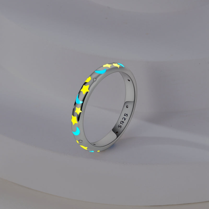 Anillo Luna y Estrellas / Glow In The Dark