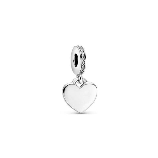 Charm Colgante Corazón Zirconia Cúbica