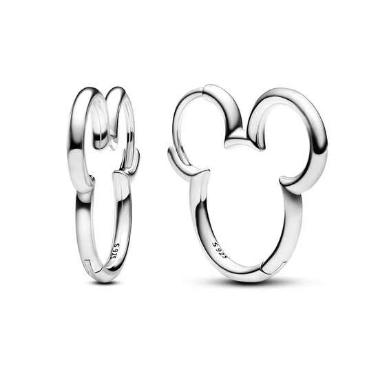 Pendientes De Aro Silueta De Mickey Mouse De Disney®