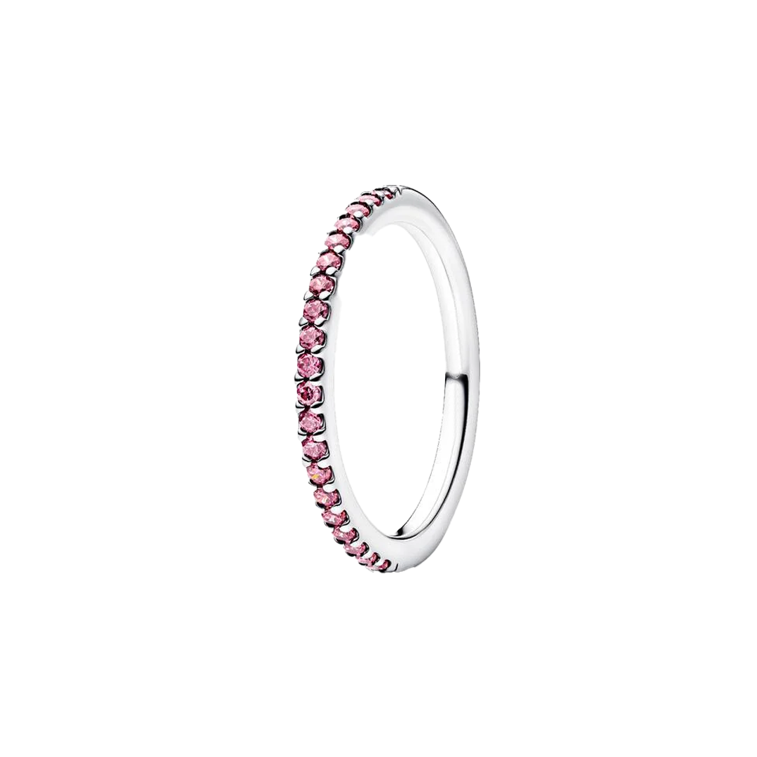 Anillo Pavé Magenta