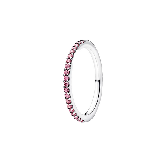 Anillo Pavé Magenta