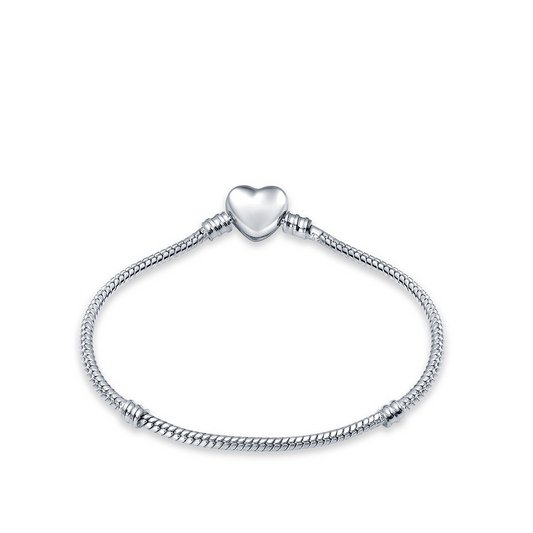 Brazalete Con Broche De Corazón