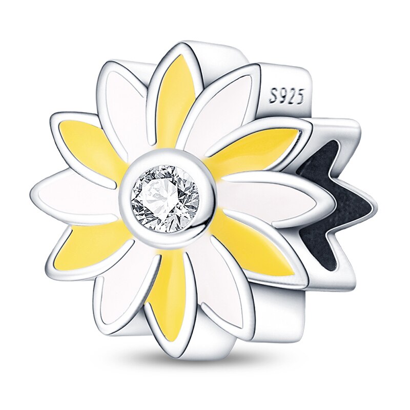 Charm Flor Blanca & Amarilla