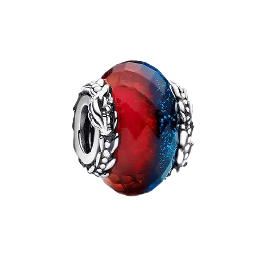 Charm De Cristal De Murano Doble Dragones de Hielo y Fuego De Game Of Thrones®
