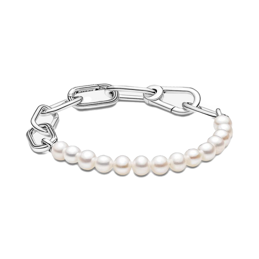 Brazalete Eslabones Y Perlas