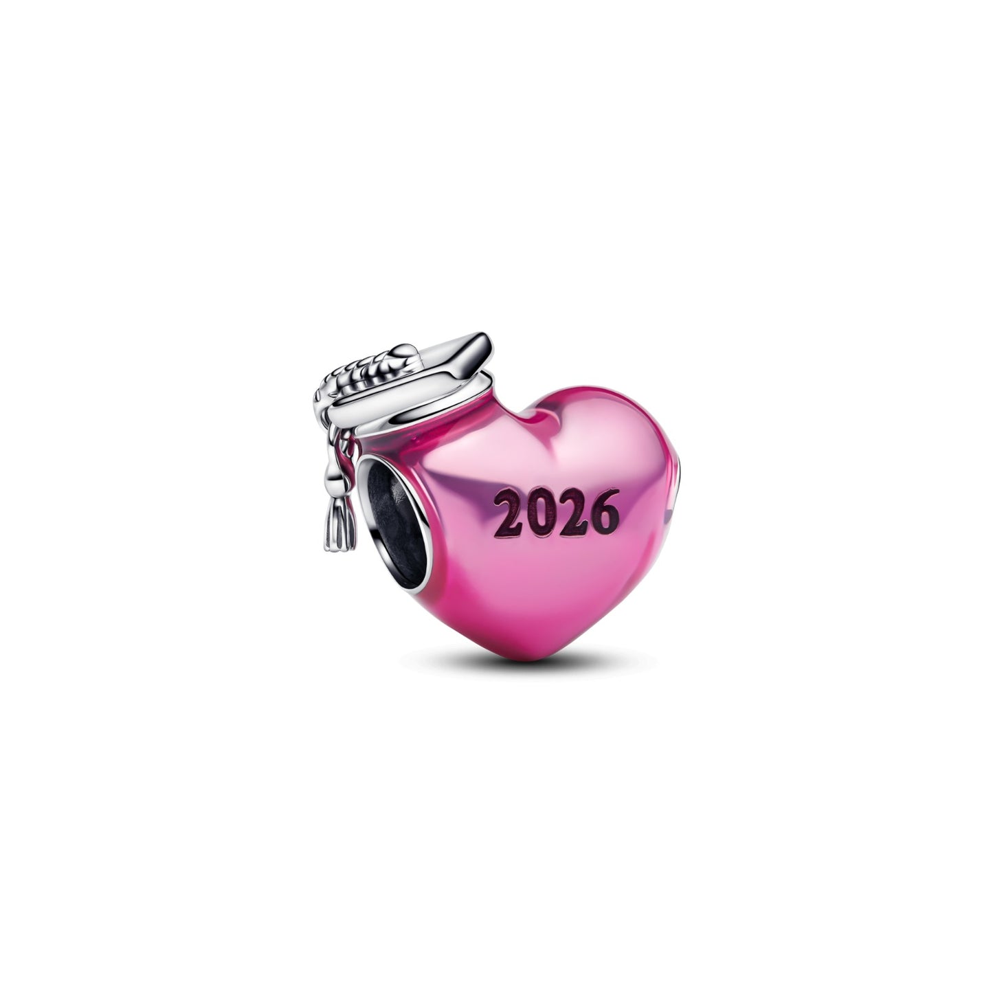 Charm Corazón Rosa De Graduación 2026