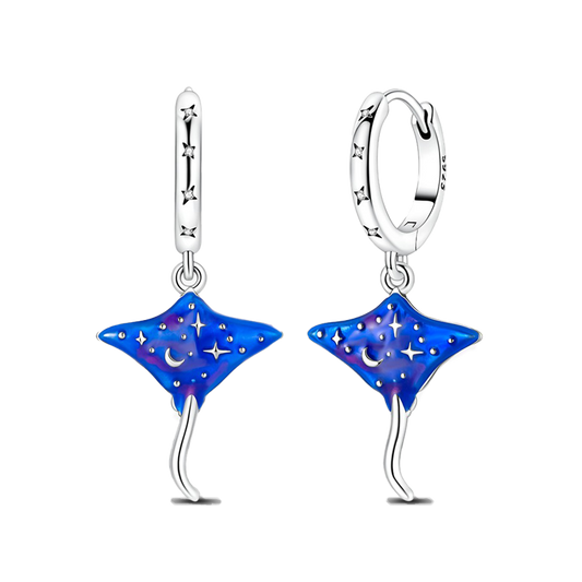 Pendientes De Aro Mantarraya