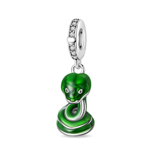 Charm Colgante Serpiente Verde