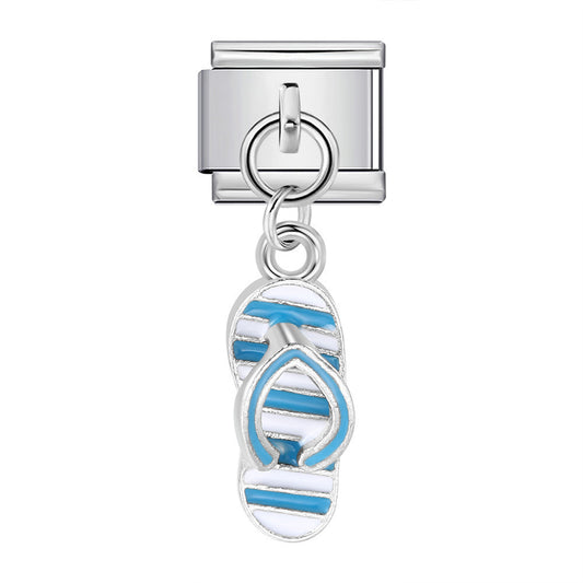 Charm Colgante Para Brazalete Italiano Sandalia