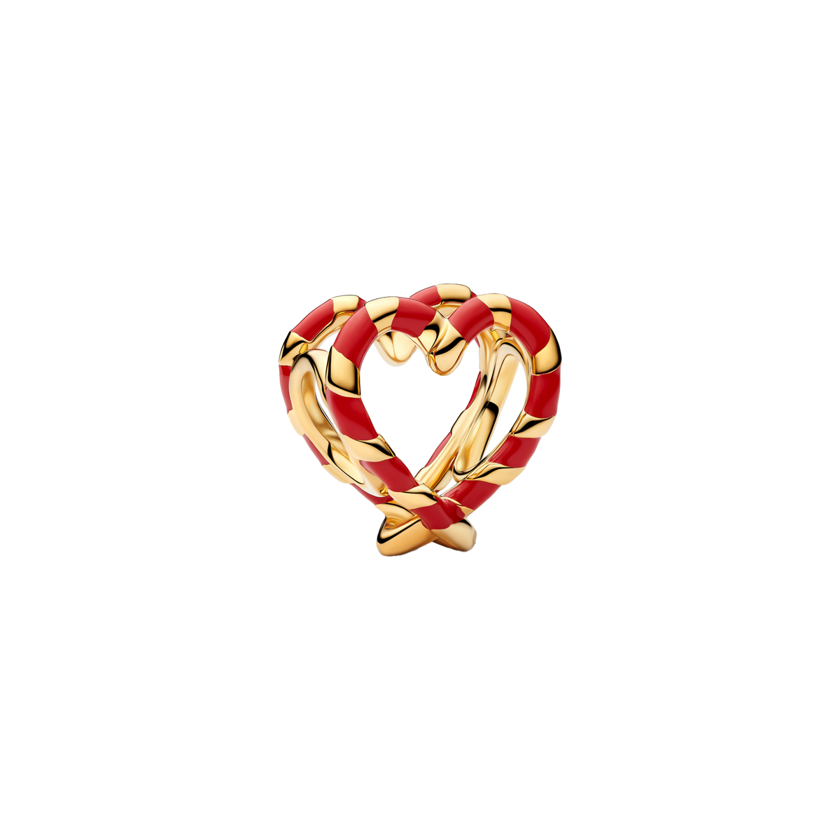 Charm Corazón Bastón De Caramelo