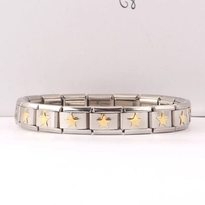 Brazalete Italiano Con Estrellas