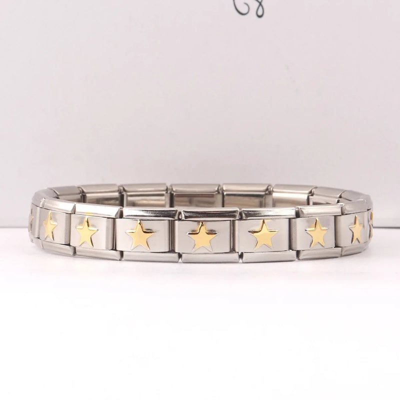 Brazalete Italiano Con Estrellas