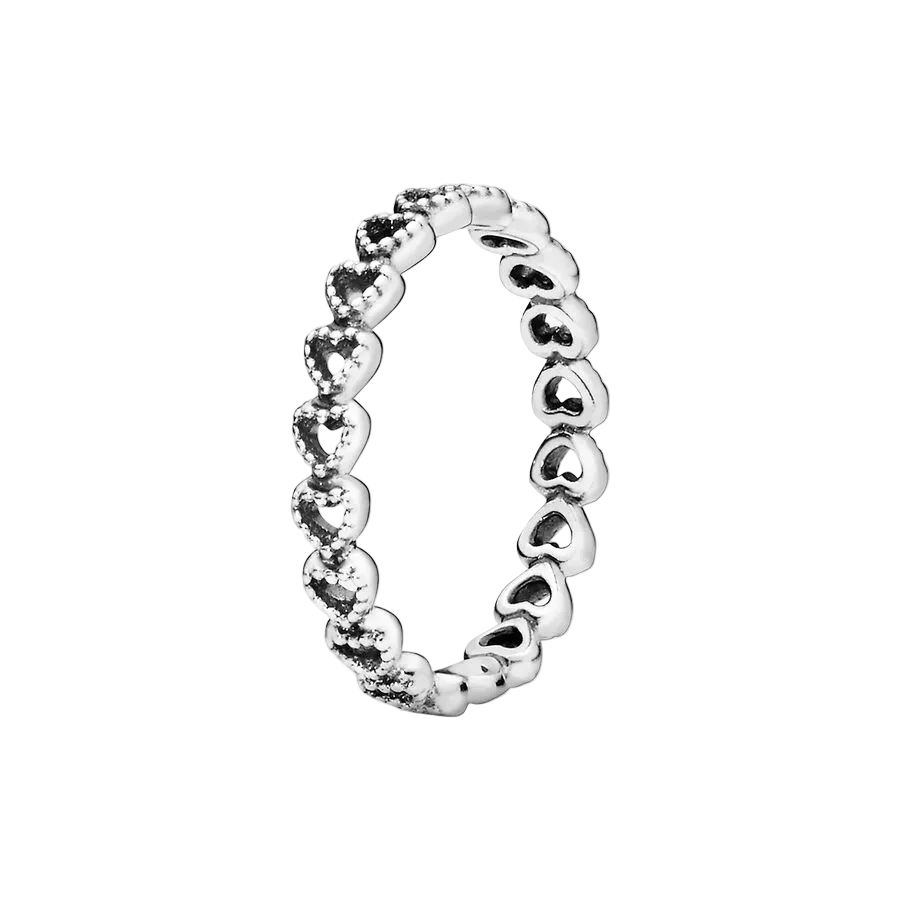 Anillo Corazones Textura