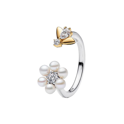 Anillo Perlas Y Abeja De Bridgerton