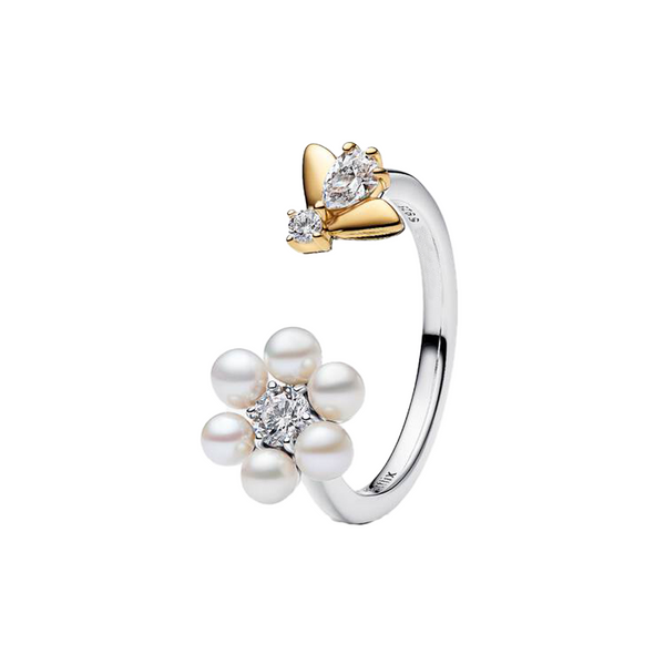 Anillo Perlas Y Abeja De Bridgerton