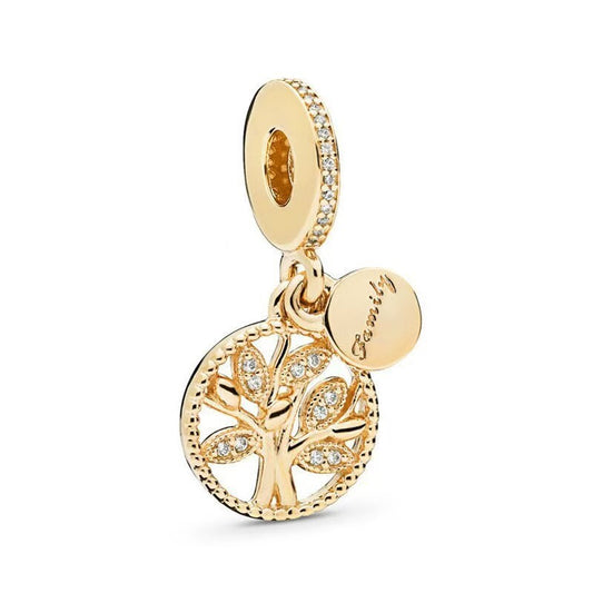 Charm Colgante Árbol Genealógico Brillante