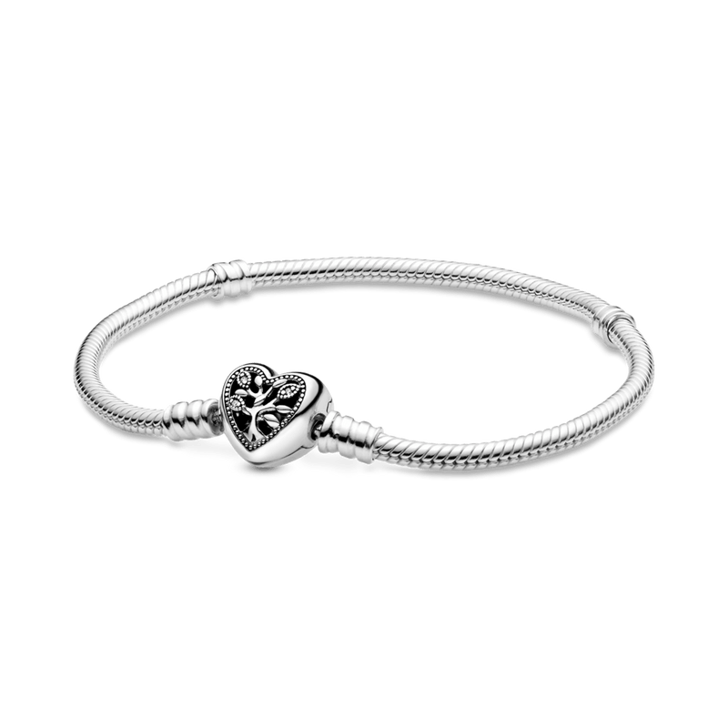 Brazalete Con Broche De Corazón Con Árbol Familiar