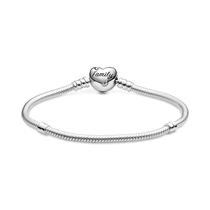 Brazalete Con Broche De Corazón Con Árbol Familiar