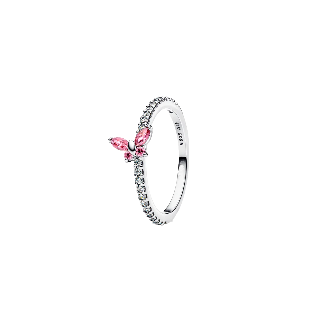 Anillo Mariposa Rosa