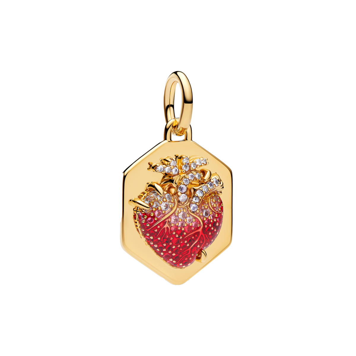 Charm Colgante Medallón Corazón