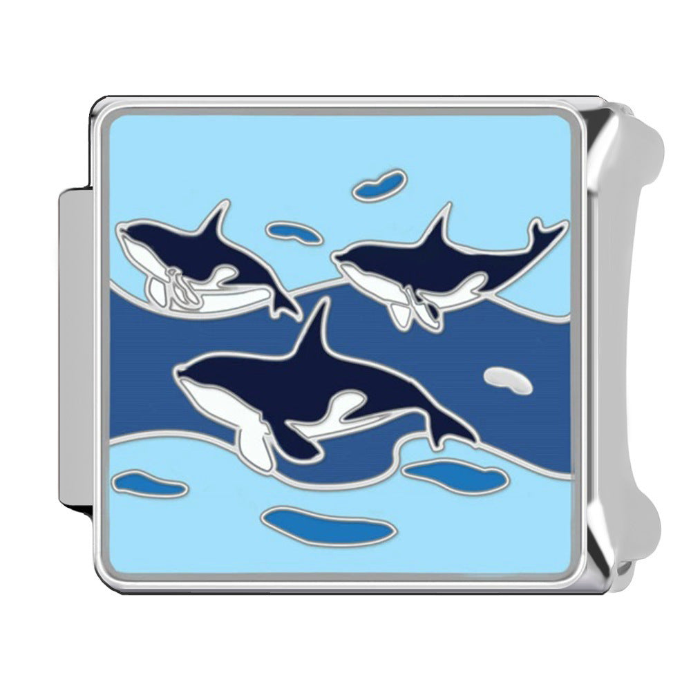 Charm Para Brazalete Italiano Ballenas