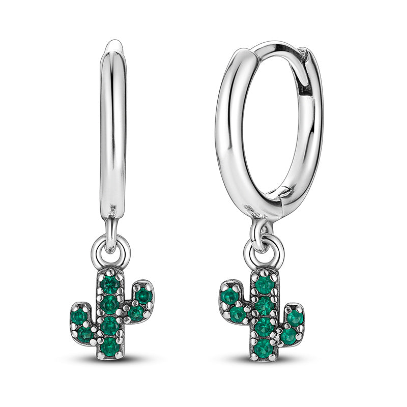 Pendientes De Aro Cactus