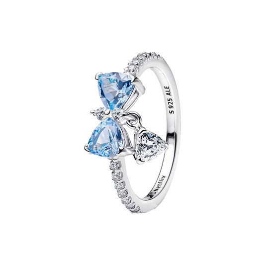 Anillo Lazo Azul De Bridgerton